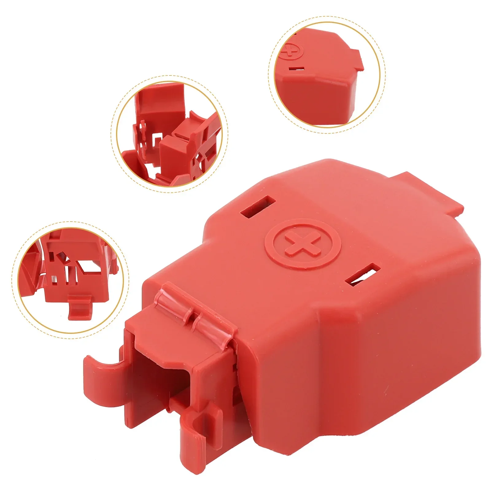 Positive Battery Terminal Cover For Honda For Accord  2010-17 Red ABS Anti Corrosion Battery End Cap 32418-R40-003