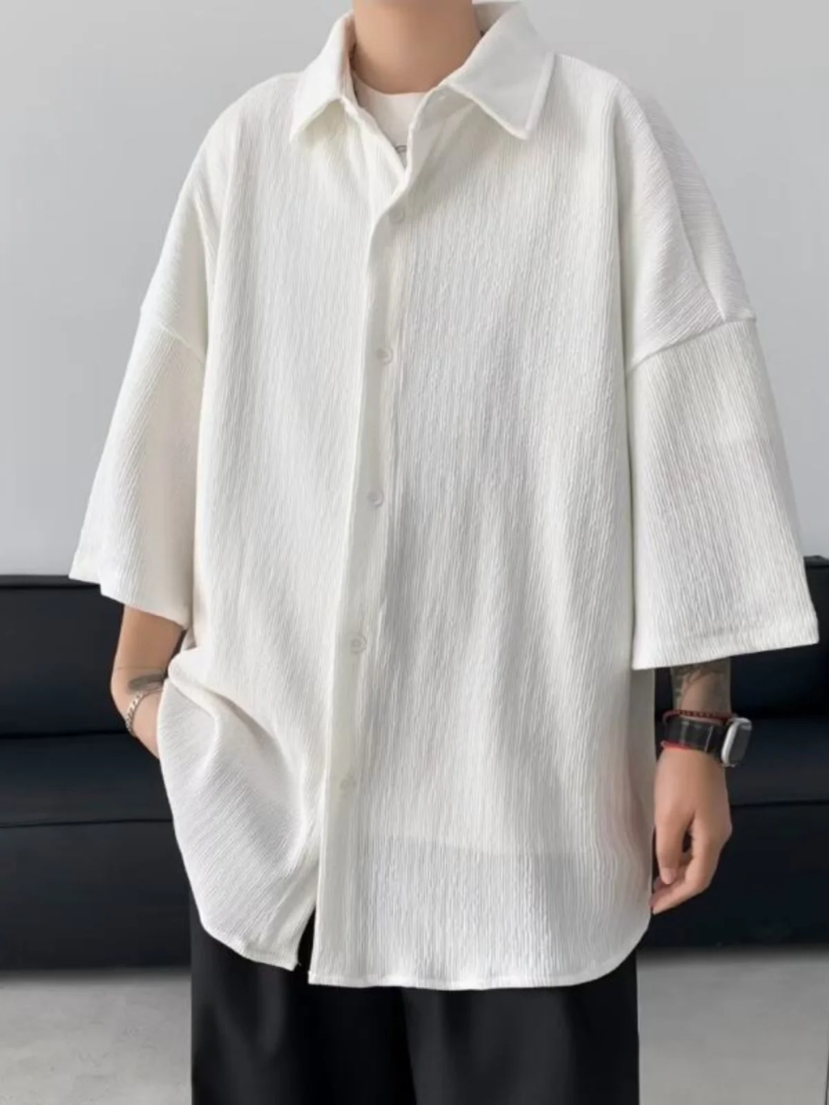 

Мужская летняя футболка Pure White Sve Casual, молодежная, свободного кроя, в американском стиле, дышащая, комфортная