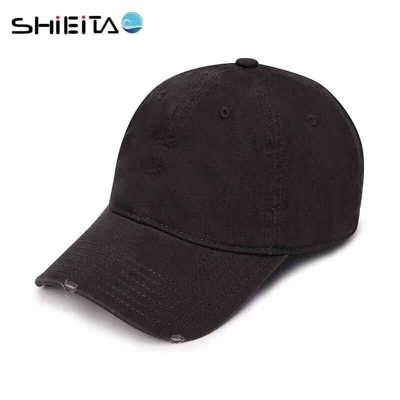 

Fashionable Hole Design Baseball Cap Outdoor Peaked Cap Sun Hat Couple Sun Protection Hat Men's Summer Breathable Sports Sun Hat