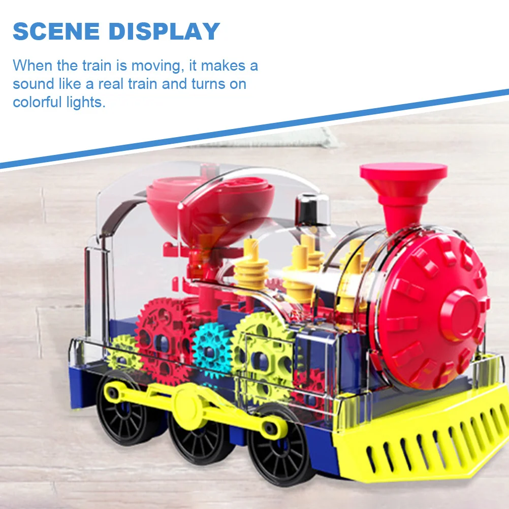 Train électrique pour enfants, lumières clignotantes en plastique de qualité supérieure, Simulation sonore, fonction mobile, jeu d'éducation précoce