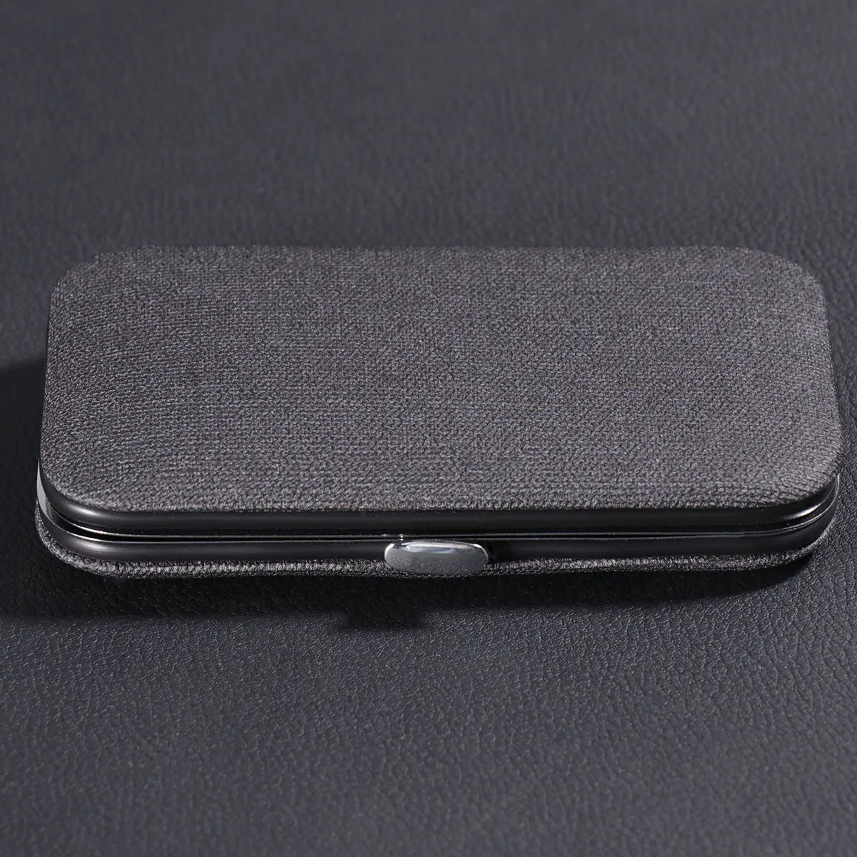 

8pcs Stainless Steel Manicure Set Nail Cutter Grooming Kit Pedicure Eyebrow Shaping Ear Cleaning Tools With Case Gray