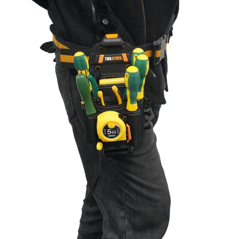 TOOLSTACK Mechaniker-Tasche mit Mehrfachfächern für Zangen und Schraubendreher, Schnell Aufhängbare, Verschleißfeste Werkzeugtasche für Elektriker – Detail 6