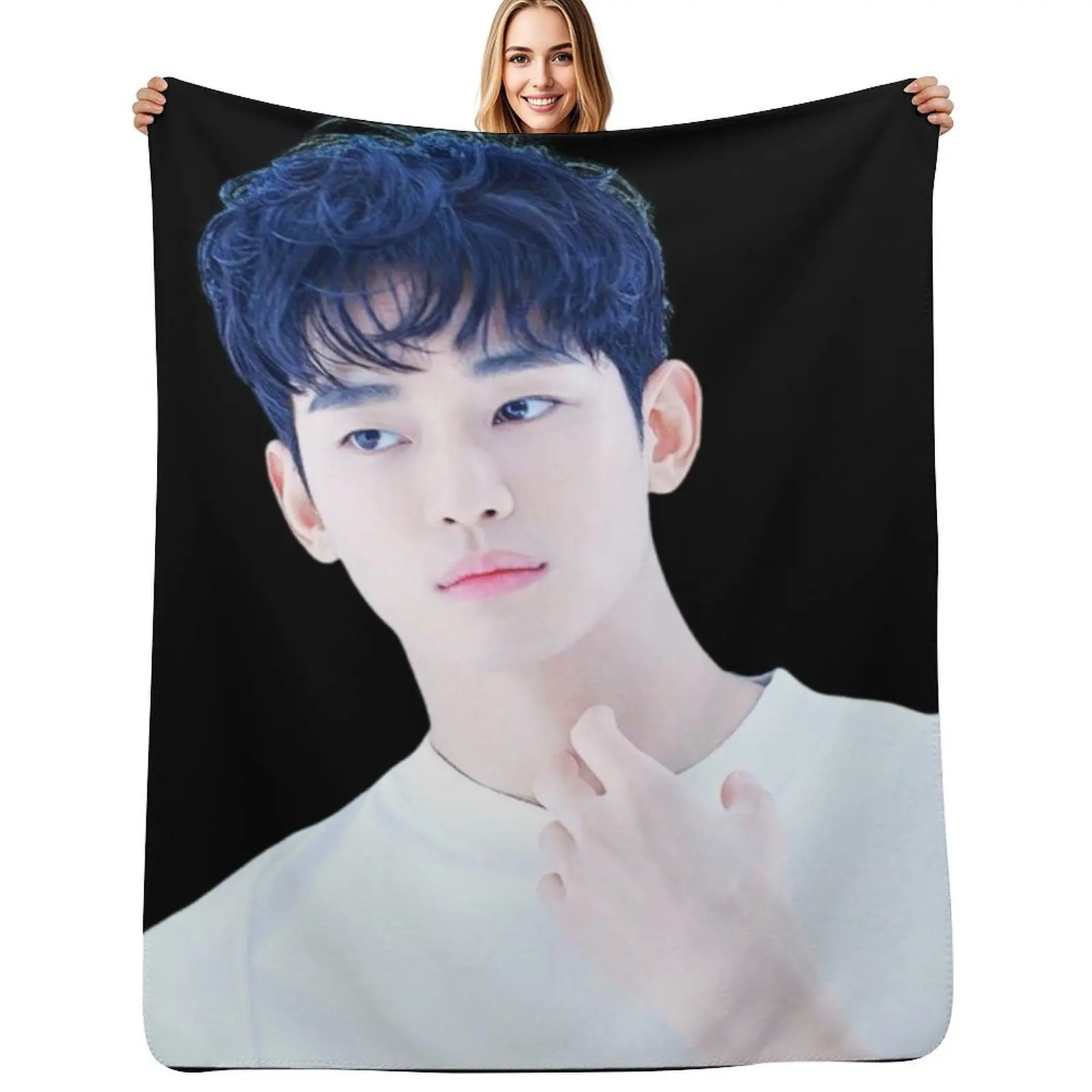 

Kim Soo hyun Throw Blanket Blankets For Baby Decorative Beds Fashion Sofas Flannel Blankets