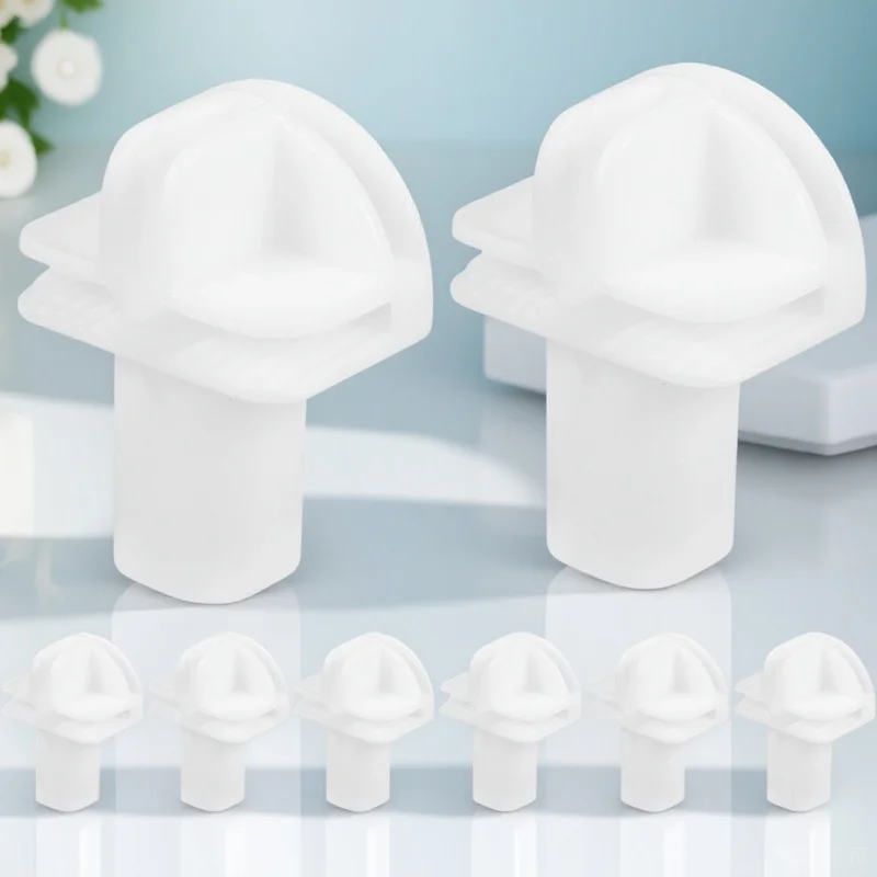 

8Pcs Modular Storage Connectors Plastic Closet Buckles Easy Installation for Wire Cube Shelving Organizer