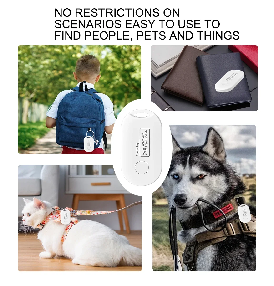 Smart GPS Tracker For Apple Find My APP Child/Elder Finder Pet/bike/Bag Anti-loss Tag Tracker for Smart Bluetooth AirTag tracker