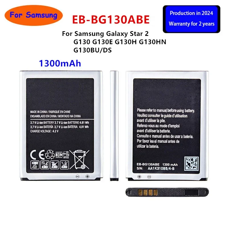 Brand New EB-BG130ABE Battery 1300mAh For Samsung Galaxy Star 2 G130 G130E G130H G130HN G130BU/DS Batteries