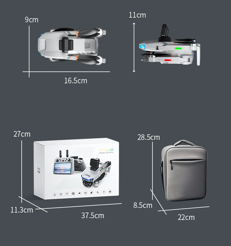 

New AE3 LCD SC GPS Drone 8K Dual Camera GPS 5G Wifi FPV 3-Axis Gimbal Professional Obstacle Avoidance Quadcopter RC Dron