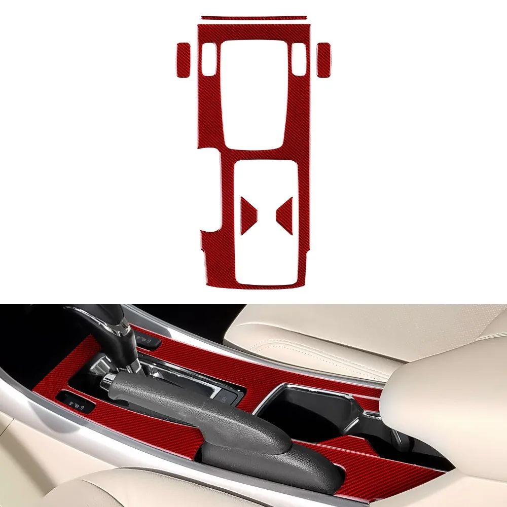 

Carbon FIber Sticker Car Central Gear Shift GearShift Cup Holder Panel Frame For Honda Accord 2013-2017 Decoration Accessories