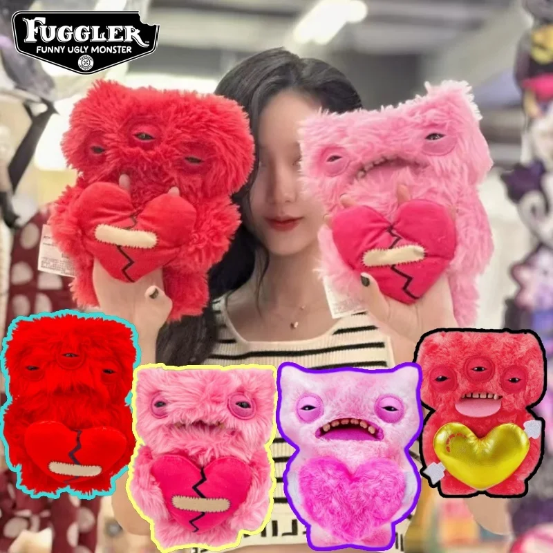 

Fuggler Genuine Love Monster Plush Toy Ugly Cute Doll Funny Heart Valentines Day Gift Girlfriend Trendy Tooth Monster Toy GIft