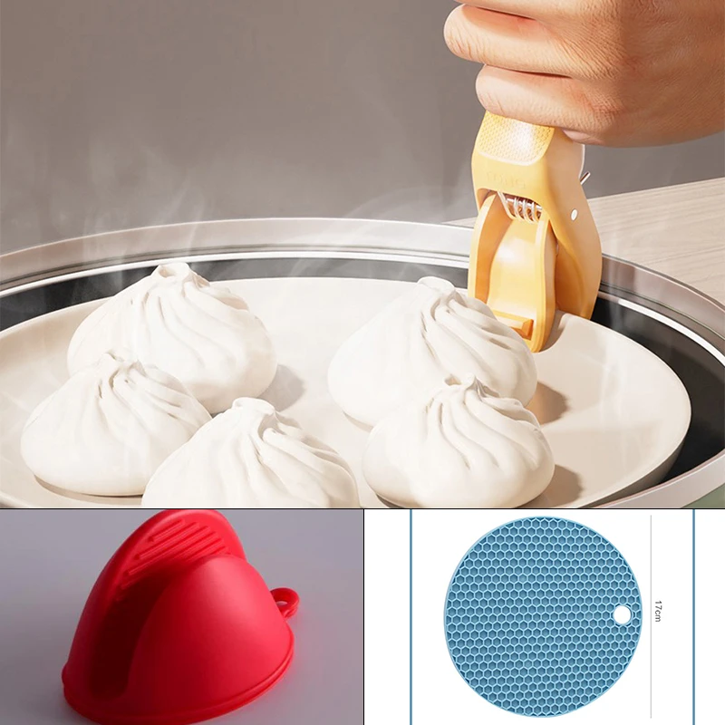 

Oven Anti Scald Plate Bowl Dish Pot Holder Holder Kitchen Silicon Clamp Anti-hot Clip Lifter Kitchen Accessories Tool