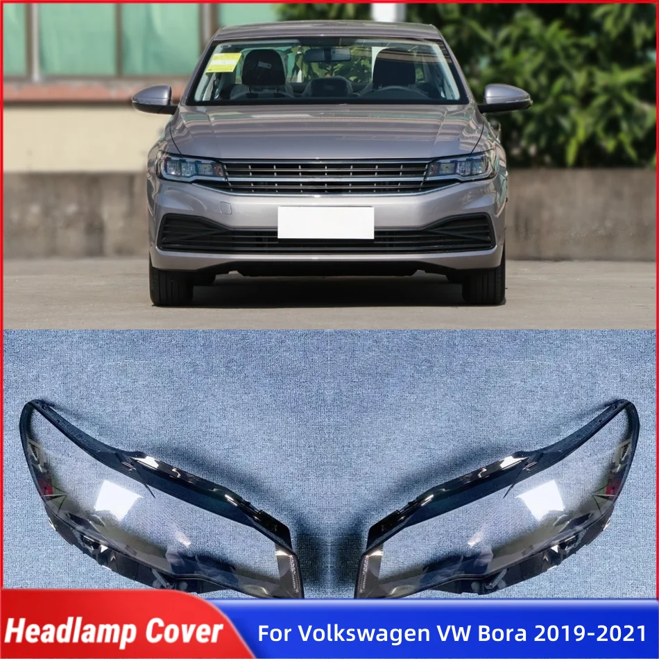 

Для Volkswagen VW Bora 2019 2020 2021, аксессуары, автомобильные абажуры, колпачки для фар автомобиля, передняя фара, крышка объектива, корпус