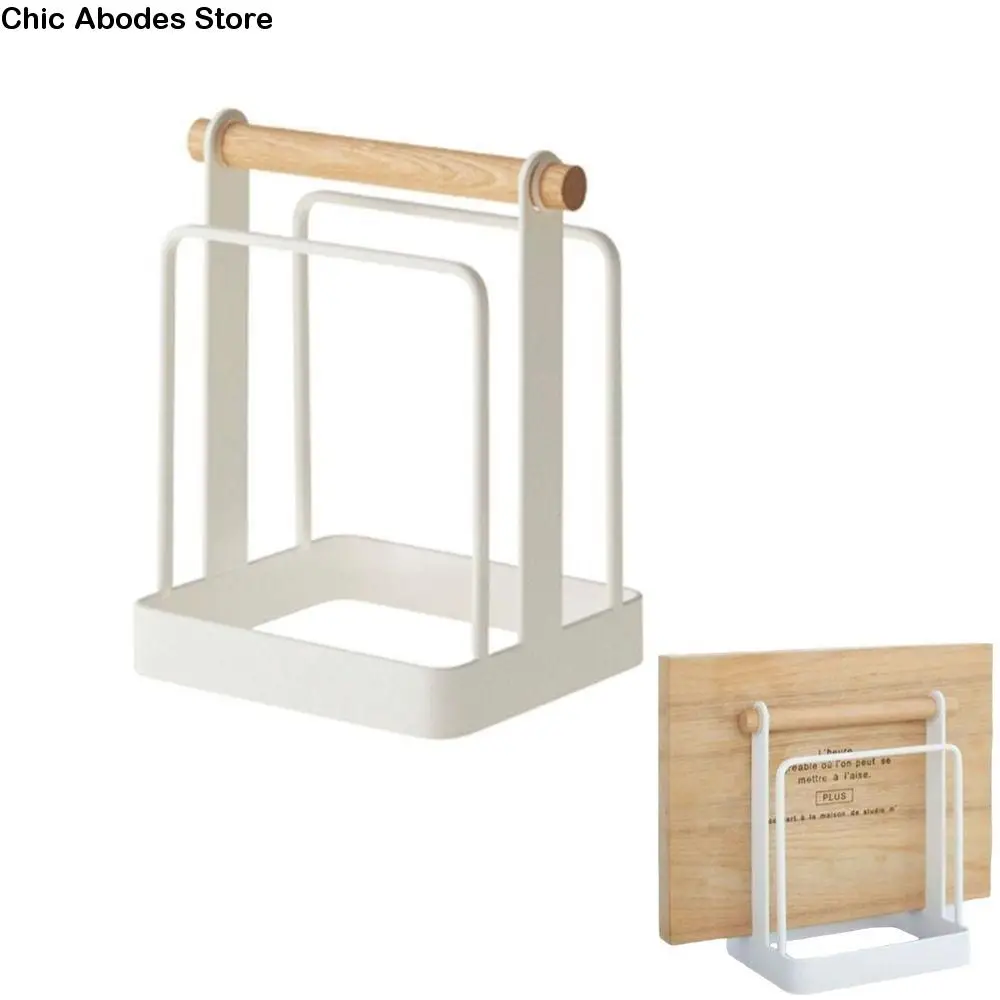 

Practical Multi Layer Cutting Board Rack Space Saving Stable Chopping Board Organizer Vertical Metal Pot Lid Rack Shelf Plates