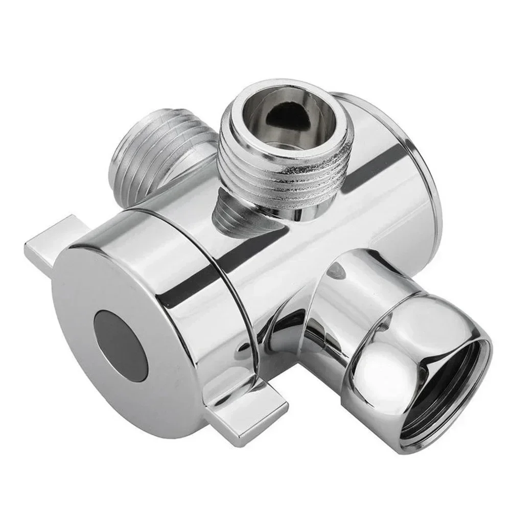 Umstellventil G1/2 Splitter 2 oder 3-Wege-Wasserabscheider Dusche T-Stück Adapter Einstellbarer Wasserhahn Umschalter Badezimmer Toilettenzubehör – Detail 7
