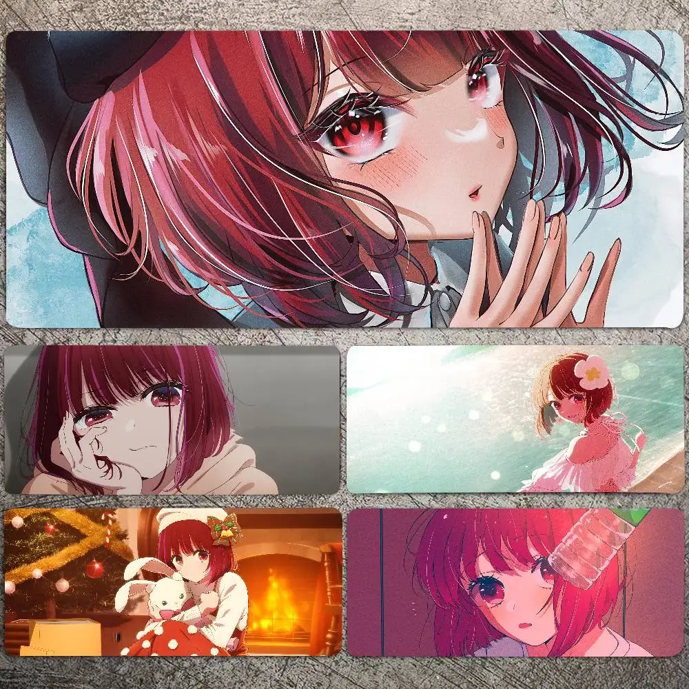Arima Kana Anime OSHI NO KO Mousepad Non-slip Suitable For Office Computers Laptops E-sports Game Desk Mats XXL Keyboard