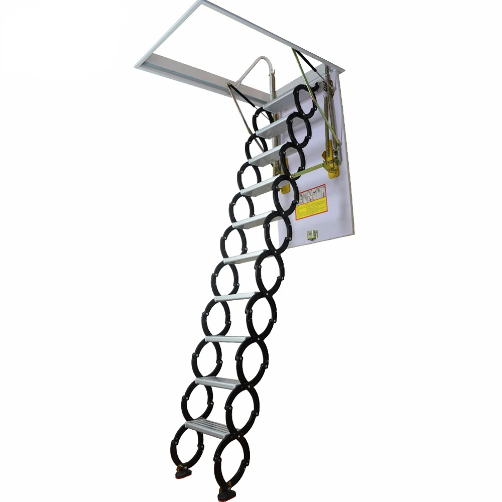 

Deluxe Folding Sliding Ladders For Small Lofts