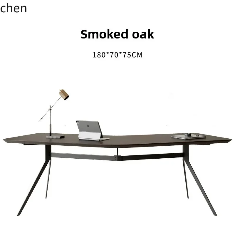 

desk modern simple desk corner solid wood table light luxury table