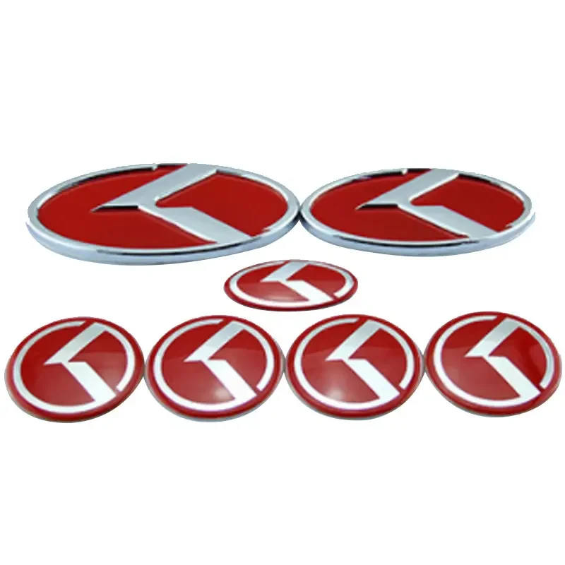7 piece set For Kia K5 K3 K2 K4 Sorento modified herringbone car stickers wheel logo modified universal accessories decal