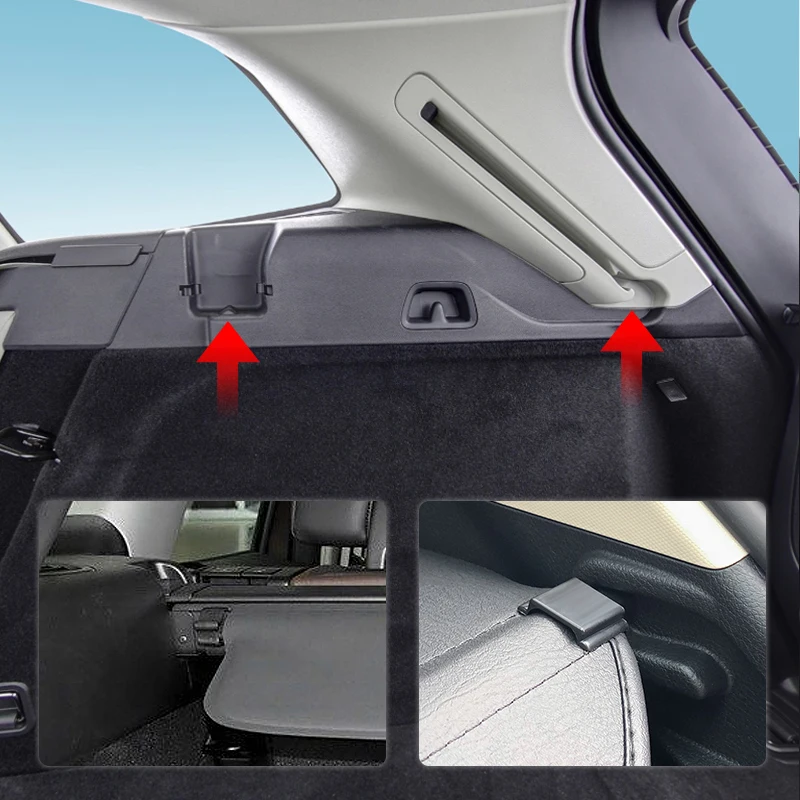 For Volvo V90 2017-2024 Retractable Trunk Cargo Cover Black