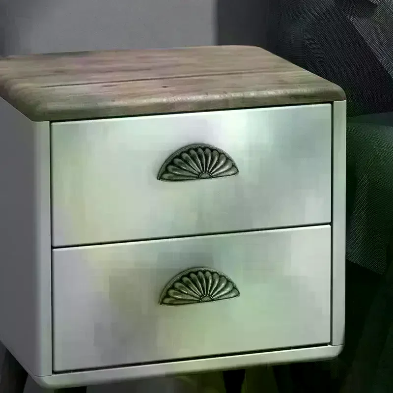 Shell Semicircle Solid Zinc Alloy Drawer Handles Headboard Cabinet Wine Door Antique Hardware