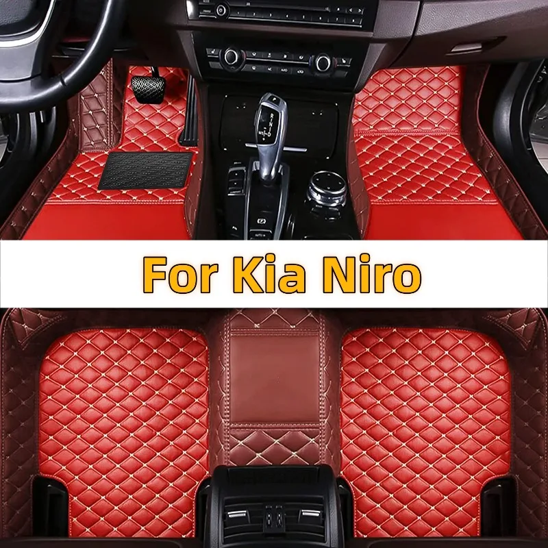 

Car Carpet Floor Mats for Kia Niro SG2 2023 2024 2025 Waterproof Pad Leather Mat Mud Cover Floors Car Accessories Interior Parts