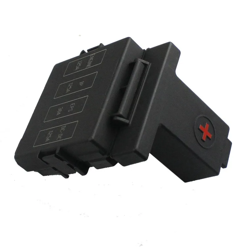 Car truck RV battery insurance modified four-way fuse box assembly, battery pile head positive fuse box