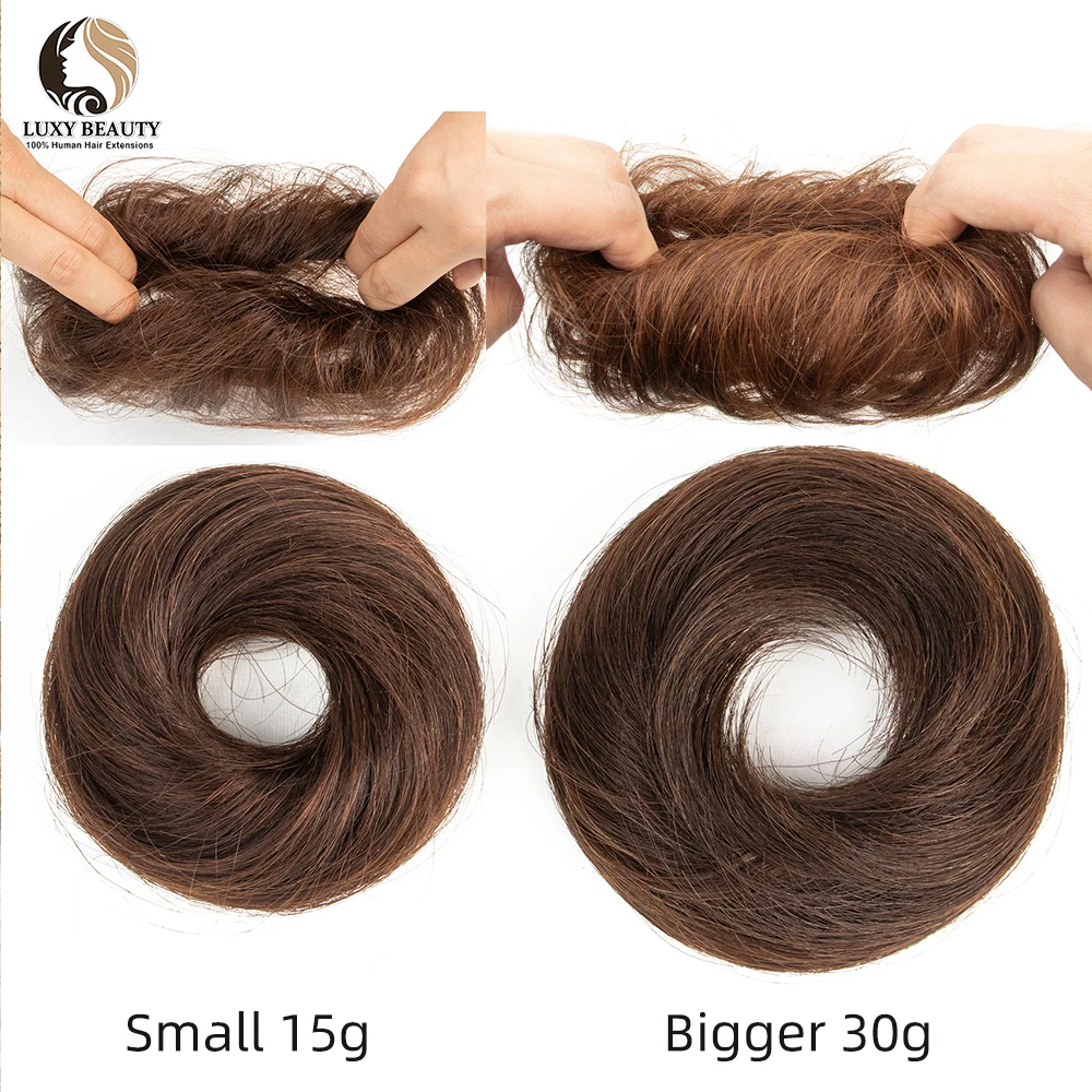 Chouchous en Queue de Cheval pour Femme, Postiche Brésilienne, Extensions de Cheveux 100% Naturels