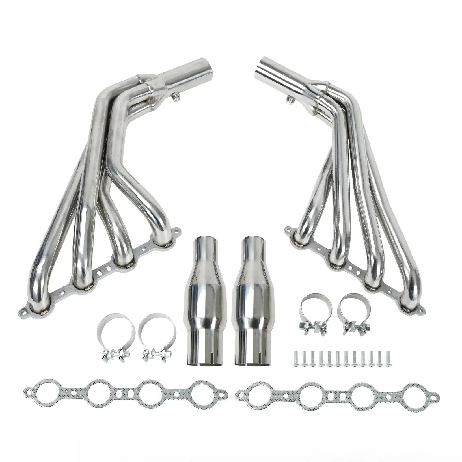 Exhaust Pipe Stainless Steel for Long Tube Stainless Header Exhaust Manifold for 2010-2015 Camaro SS LS3 6.2L V8