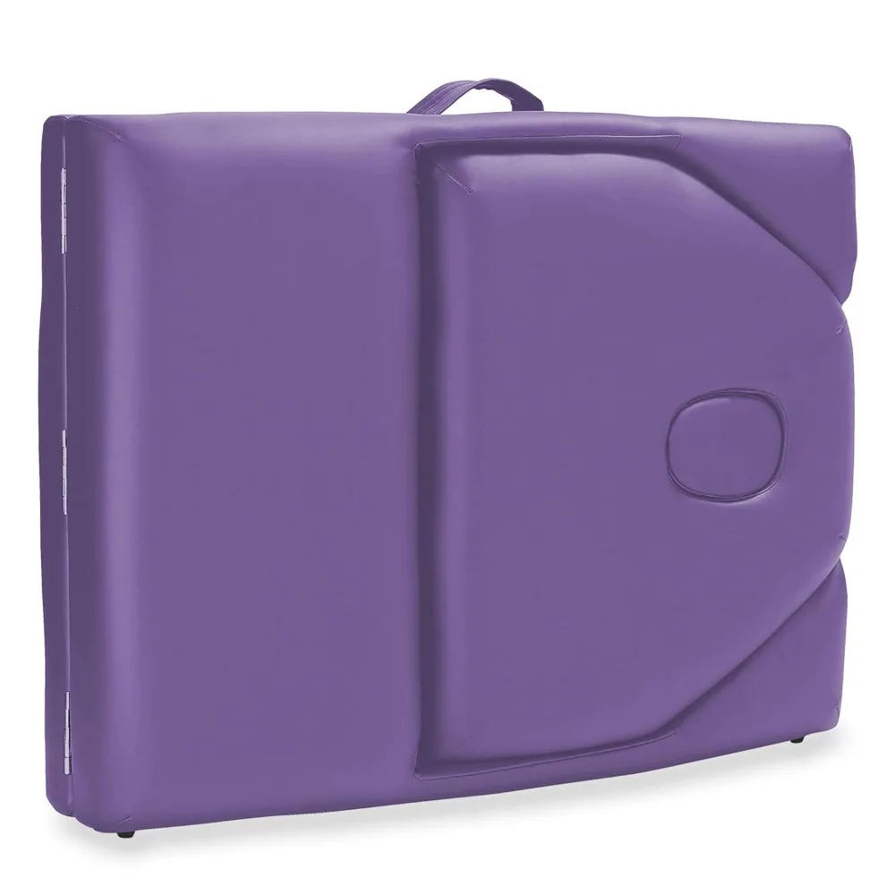 Saloniture lettino da massaggio portatile professionale con schienale-lavanda