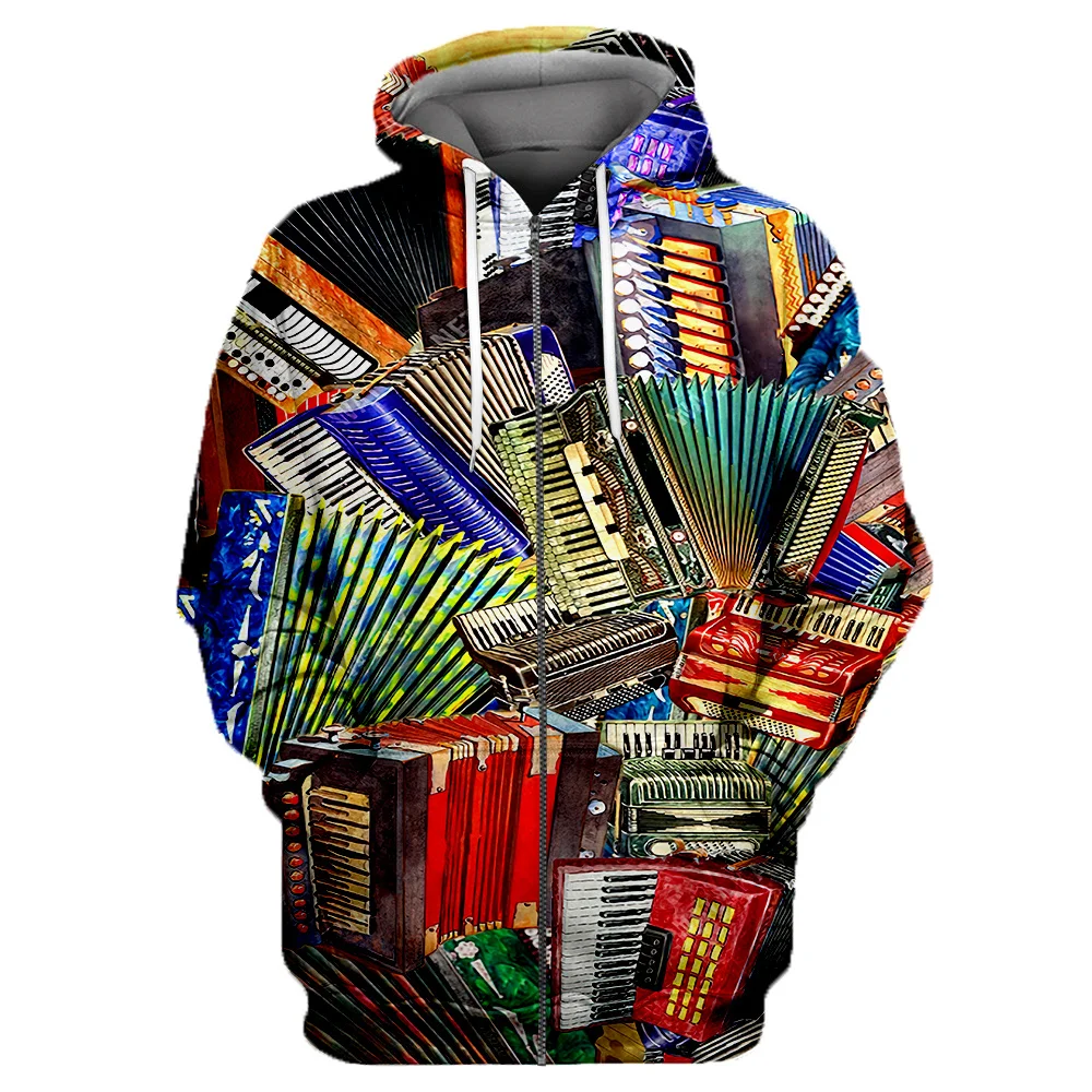 Electronic Organ 3D Full Printed Hoodie For Men/Women New Fashion Sweatshirt Streetwear Zip Pullover Casual Jacket Tracksuits