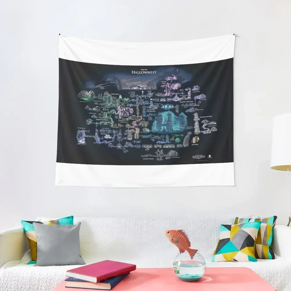 

The Hallownest Poster metal print Tapestry Wall Decor Hanging Funny Wall Tapestries Decoration For Rooms Tapestry