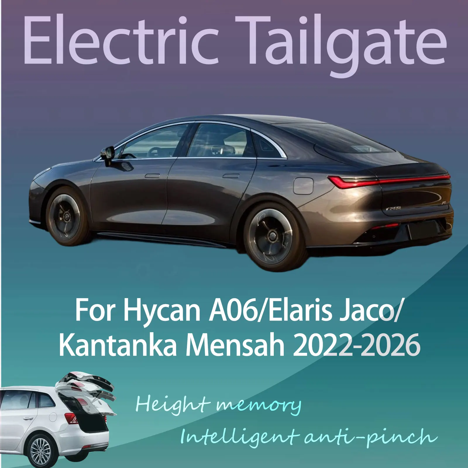 

Для Hycan A06/Elaris Jaco/Kantanka Mensah 2022-26: Электрический модифицированный умный автоматический подъемник задней двери с управлением по ключу