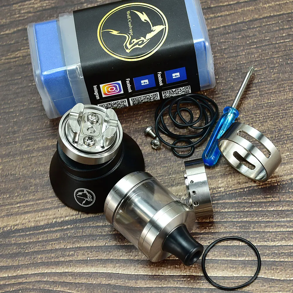 Imagem -04 - Single Coil Vape Tank Atomizador Vwm Innova Mtl Rta Atomizador Reconstruível Vape vs Dvarw Mtl fl Rta 316ss 5ml 22 mm