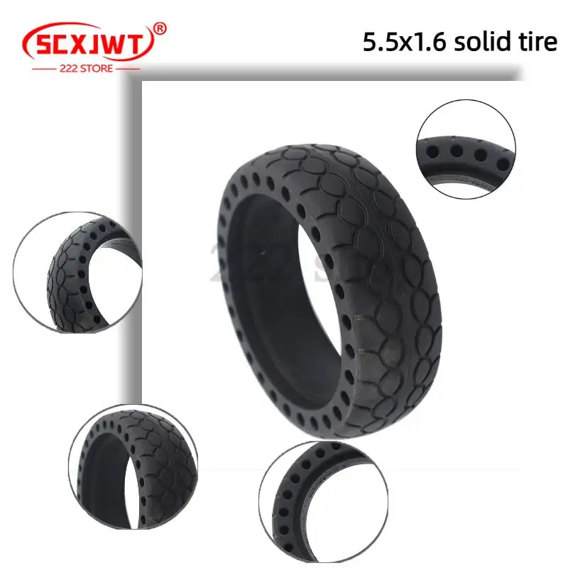 جديد عجلة سكوتر المحور الخلفي 5.5 بوصة ل Xiaomi Mijia M365 برو المحور الخلفي التخميد الإطارات الصلبة جوفاء غير إطارات هوائية العسل