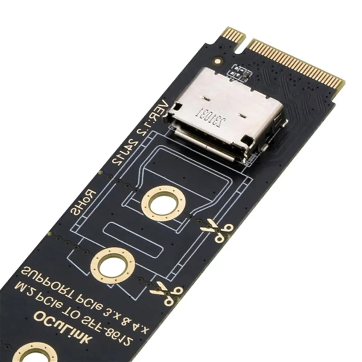 ~클리어런스 A NVMe to SFF-8612 어댑터 M.2 NVMe PCIe 4.0 X4 to OCuLink SFF-8611 4i 호스트 어댑터 (eGPU 및 SSD용) 썸네일 6