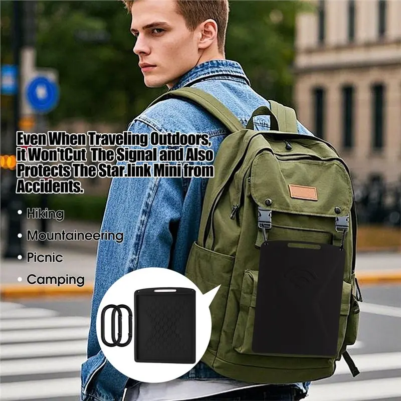 AS95-étui de protection pour Mini antenne Starlink étui de protection en Silicone pour accessoires Starlink Mini