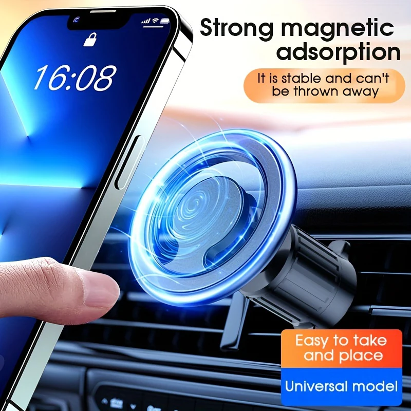

Magnetic Car Phone Holder Stand Magnet Car Mount Support GPS Mobile Bracket in Car For Magsafe IPhone 15 14 13 12 Samsung Xiaomi