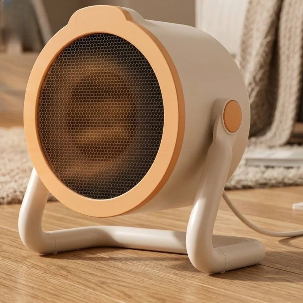 Compact 500W Space Heater Featuring Ceramic Core 90 Degree Oscillation and Overheat Protection for Year Round Use