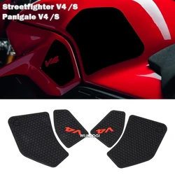 For Ducati Fuel Tank Grip Pads Knee Traction V4 Panigale V4S Streetfighter V4 S 2021 2020 2019 2018