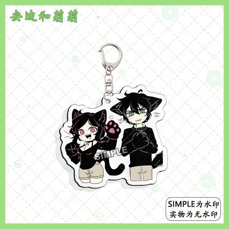 نعش آندي و ليلي الكرتون قلادة سلاسل المفاتيح أنيمي قلادة كيرينغ مجوهرات الديكور حقيبة الظهر الملحقات