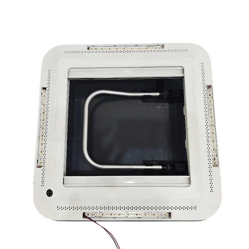 كوة زجاجية أكريليك بطبقة مزدوجة عالية الجودة مع أضواء LED قافلة RV تخييم 500x500 مللي متر