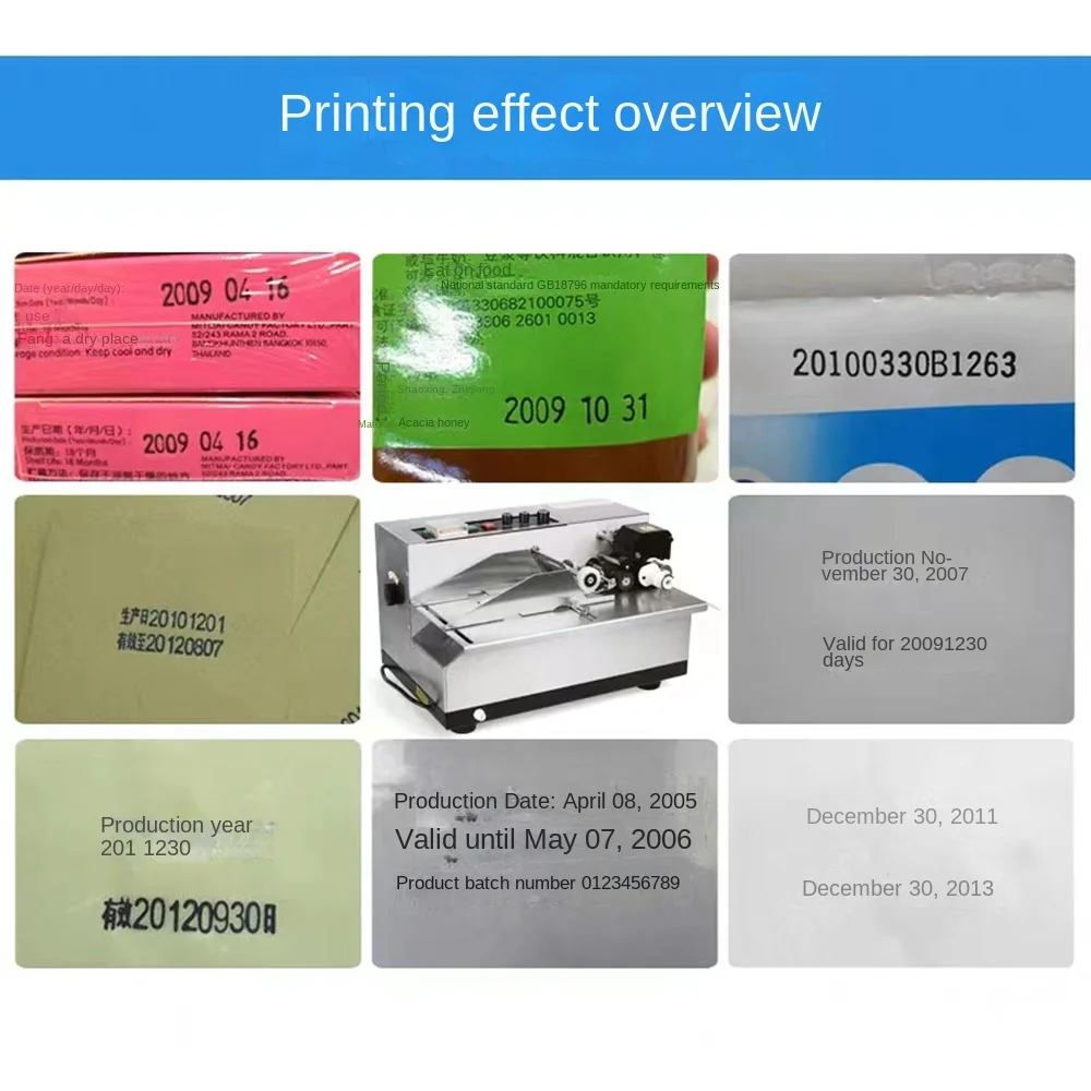 Imagem -06 - Mesin Pengkode Gulungan Tinta Terus Mentalism Printer Kartu Mesin Tanggal Produtos Coreia