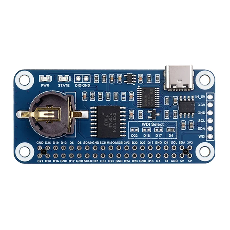 

New!!For Raspberry Pi RTC Watchdog HAT(B) Expansion Board Real Time Clock Onboard DS3231SN RTC Chip Spare Parts For Jetson Nano