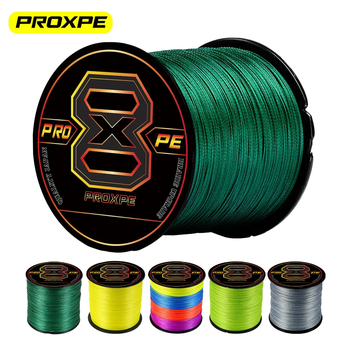 

PROXPE 8X Braided Multifilament PE Fishing Line 100M 300M 500M 1000M 8 Strands Wire Japanses Line Super Strong Carp Saltwater