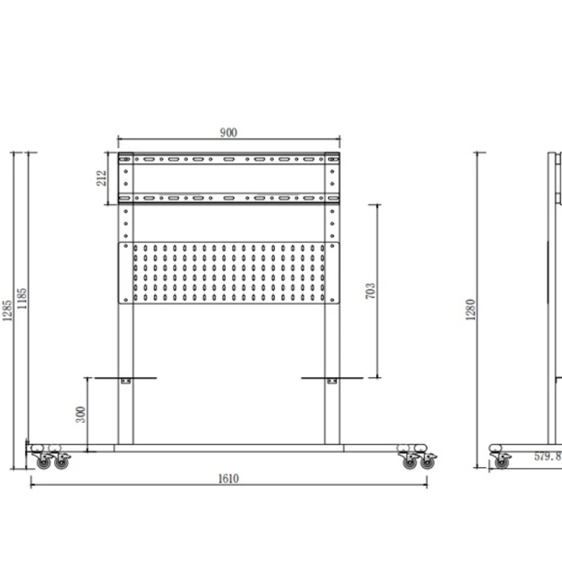أثاث منزلي حامل تلفاز عجلات الإقامة المنزلية وغرفة النوم وغرفة الاجتماعات حامل تلفاز أثاث معدني إسكندنافي Prateleira Para MHDSJ