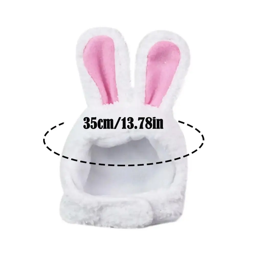 مضحك القط القبعات لطيف آذان أرنب قبعة دافئة آذان أفخم القط الملحقات قبعة صور الدعامة الحيوانات الأليفة الأرنب تأثيري غطاء الرأس الحيوانات الأليفة التبعي