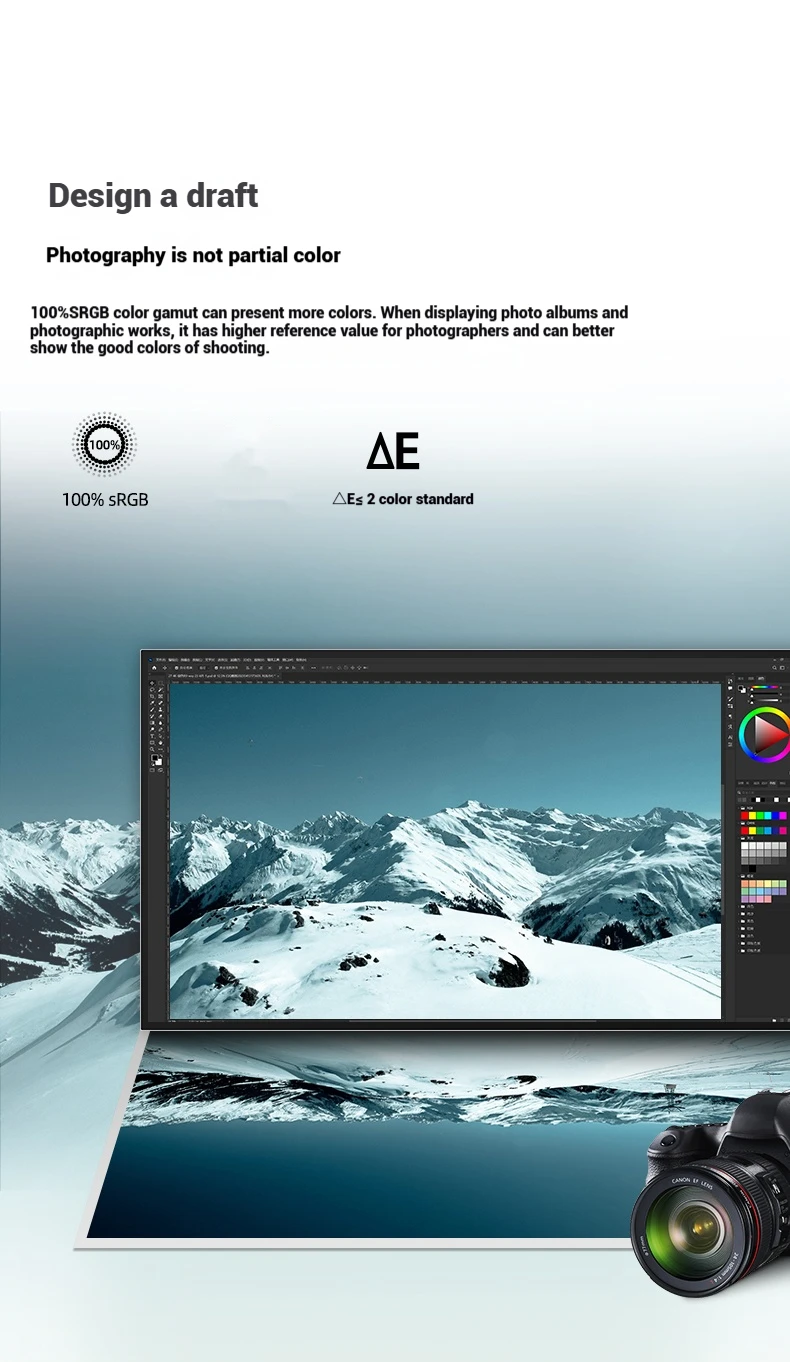 شاشة USB-C مقاس 27 بوصة بدقة 4K مع توصيل طاقة بقدرة 65 وات، ولوحة IPS لامعة، ونسبة 99% من Adobe RGB، لإنشاء المحتوى مع هيكل من الألومنيوم بالكامل