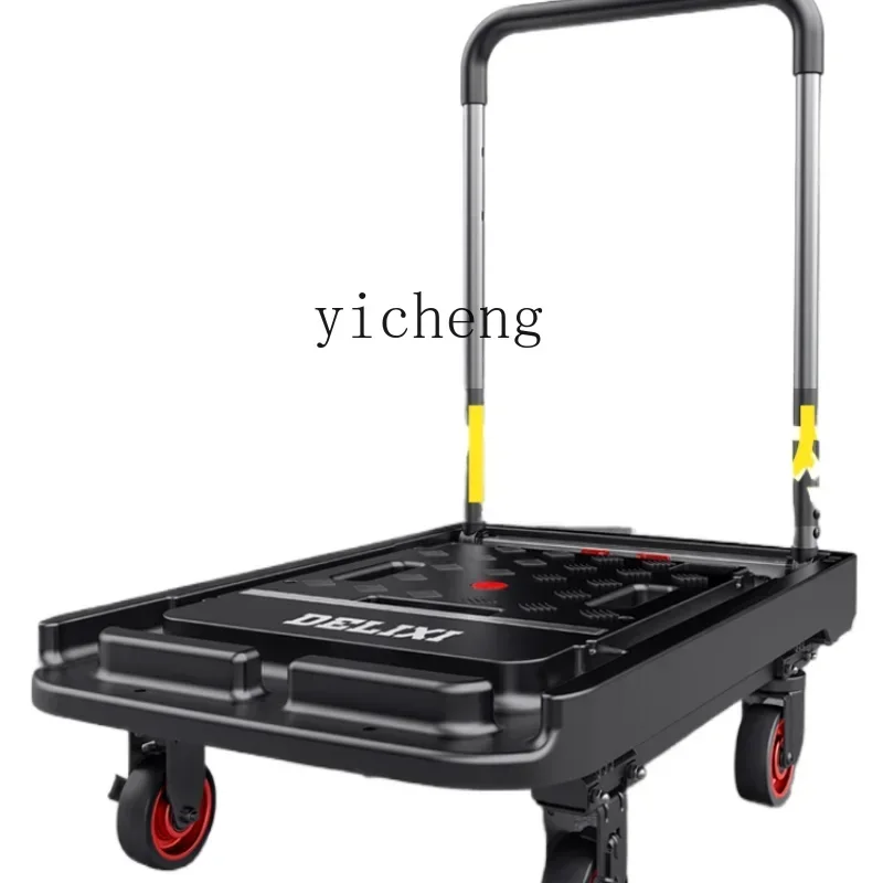 Lightweight Express Trailer Full Folding Flat Portable Hand Buggy Carrying Household Trolley