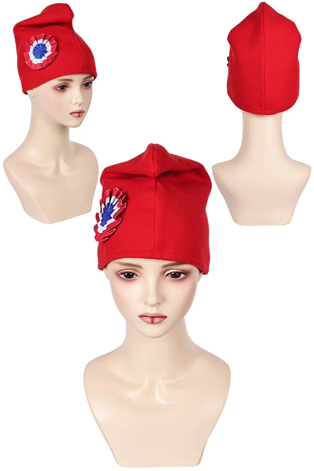 Bonnet Phrygien Cosplay Red Hat Cap Hat French Revolution Roleplay Headgear Adult Halloween Party Suit Costume Accessories Prop