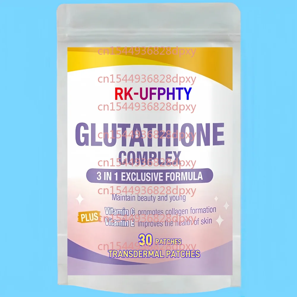

30 Patches Glutathione Complex Transdermal Patches with Vitamin C, E for Radiant Skin & Immunity Support