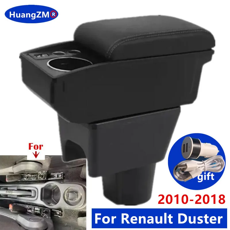 Für Renault Duster Armlehnenbox Für Dacia Duster Renault oroc Nissan Terrano 3 Auto Armlehne Doppelschicht-Aufbewahrungsbox Nachrüstung